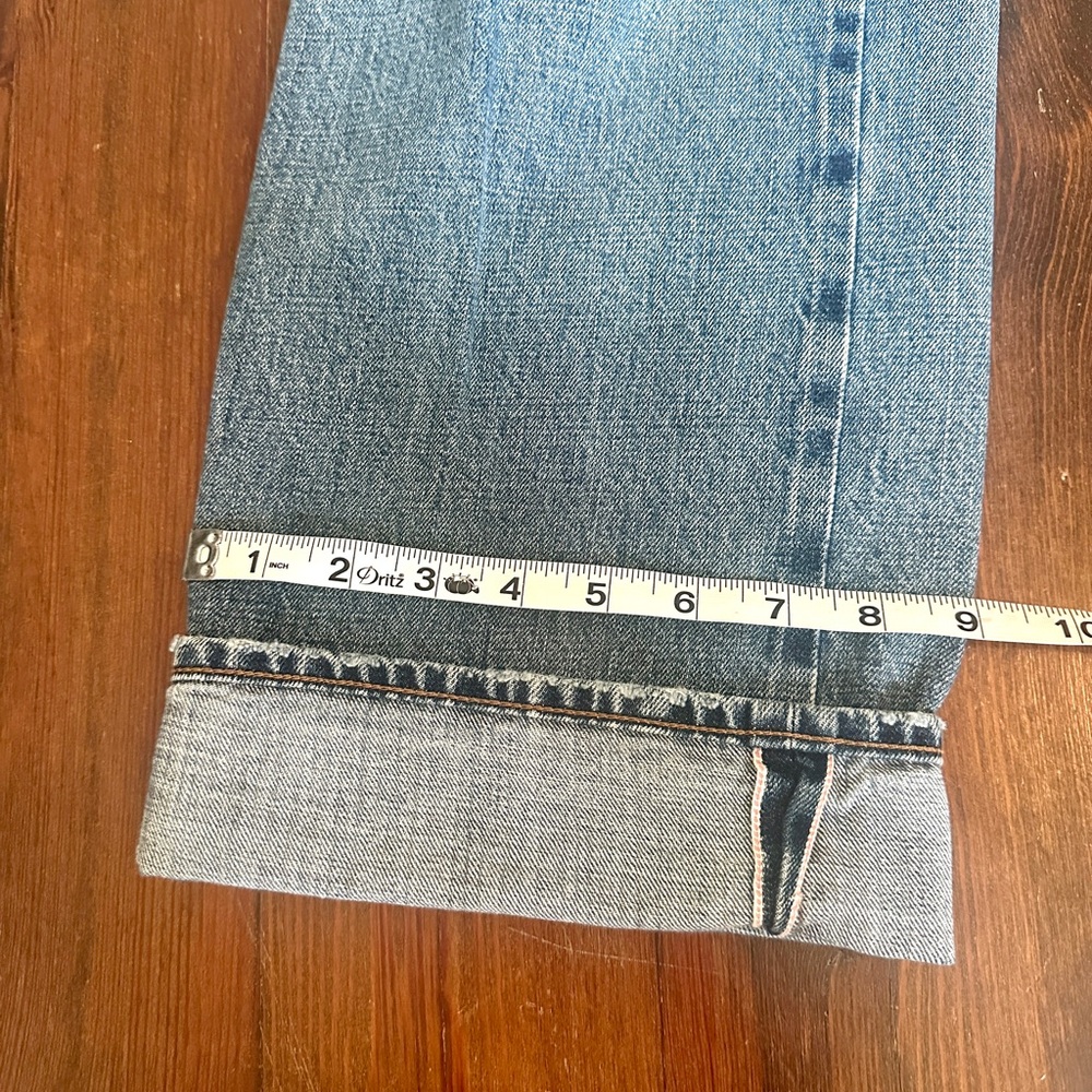 Point Sur 100% cotton denim straight cuffed jeans - size 27 - Picture 13 of 13